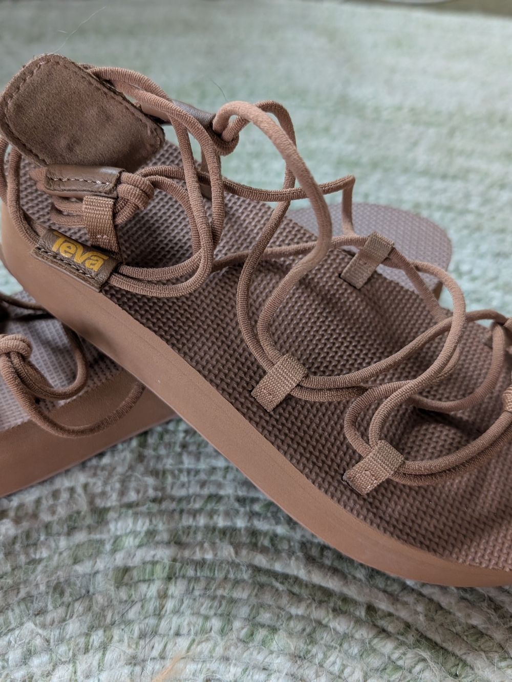 Teva Women’s Lace-Up Brown Platform Sandals
